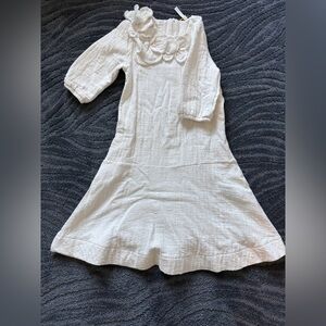 Kidichic girls white dress with flower